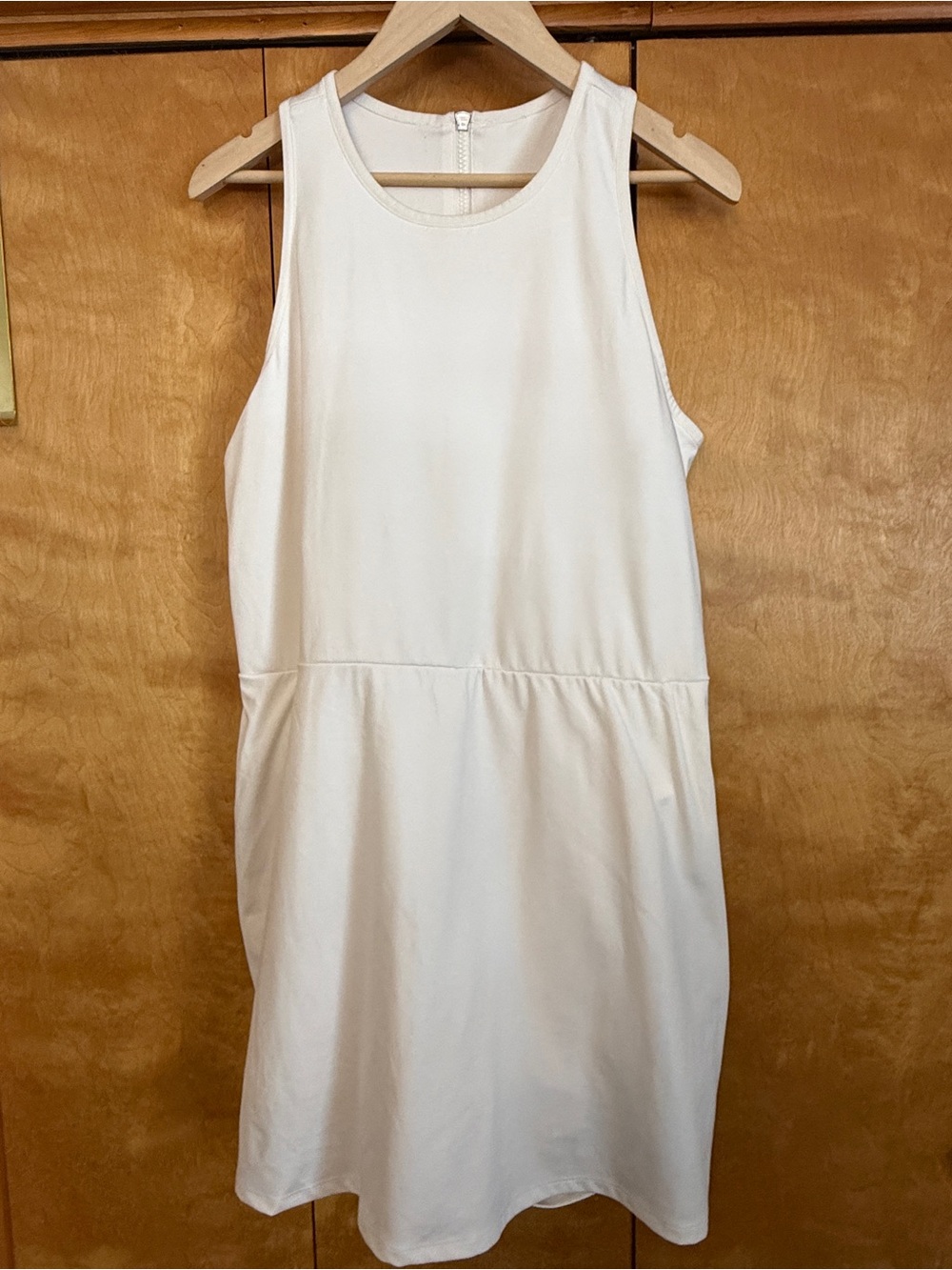 EUC - All in motion - Ivory Midi Shift Dress Razorback Romper size XXL